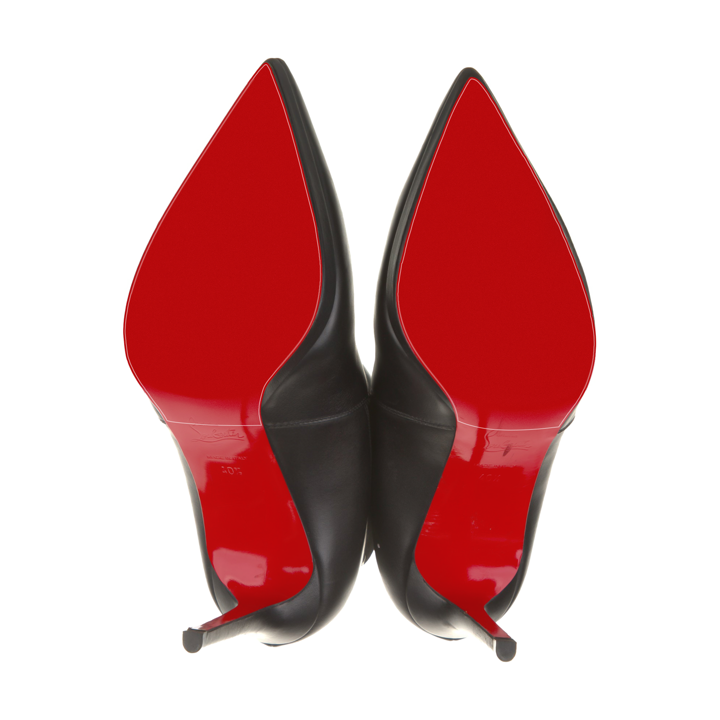 Christian Louboutin Pointed Toe Boots, with their striking red soles and signature stiletto heels, are part of the Sole Guard 3x Pack.