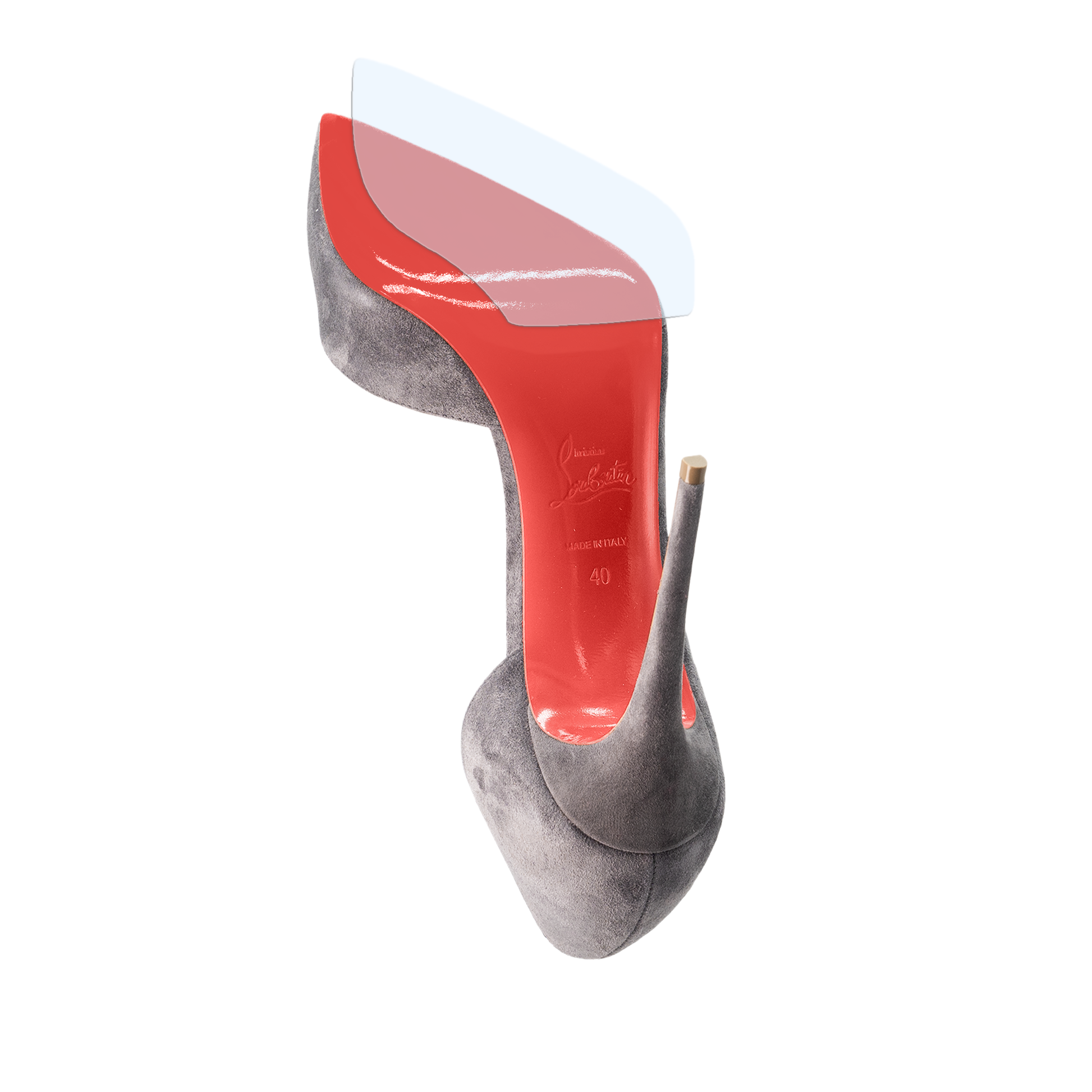 Keep your Christian Louboutin heels' iconic red soles pristine with the Sole Guard 3 Pack by Sole Guard—ideal shoe sole protectors for luxury footwear.