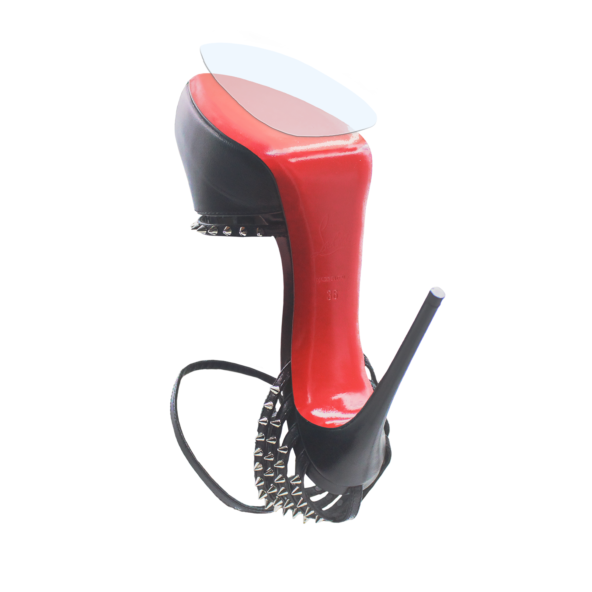 Protect your iconic red bottoms with the Christian Louboutin Round Toe Sole Guard 3x Pack by Sole Guard—essential for maintaining the signature look of your high-heeled Louboutins.